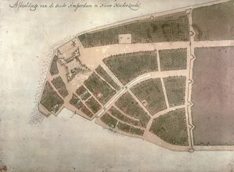 Vue de New Amsterdam, Plan Costello, 1660